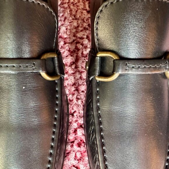 Louis Vuitton Loafers – Dark Brown Leather with Antique Brass Hardware Size 7 - Picture 4 of 5